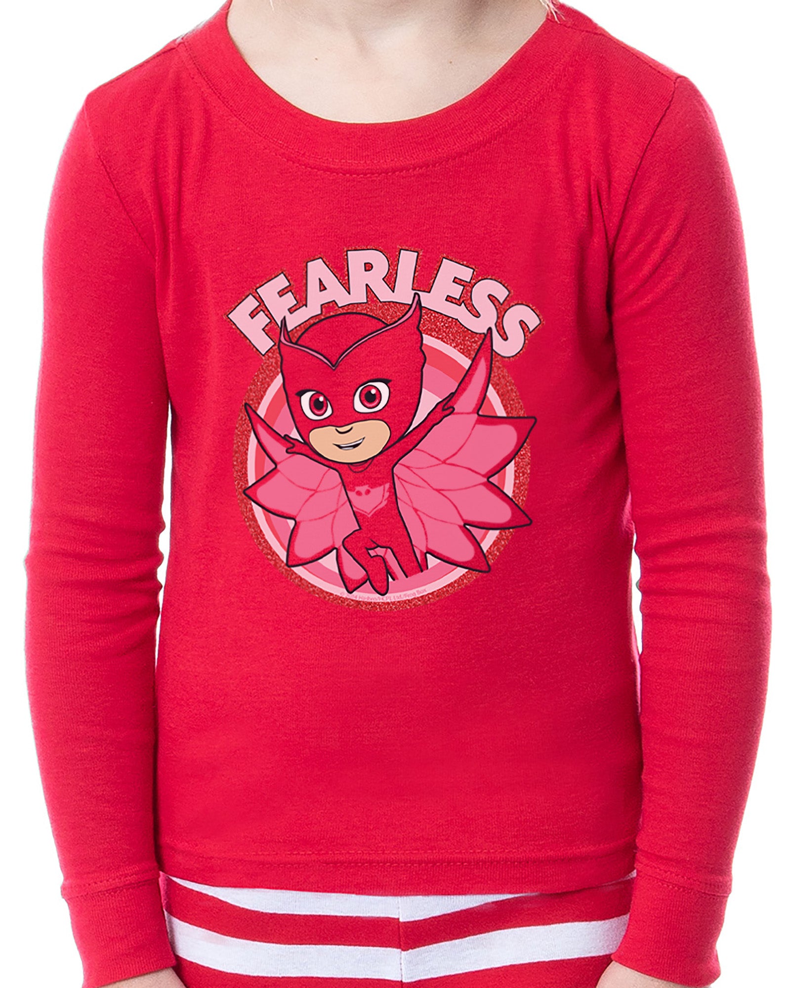PJ Masks Show Girls' Toddler Child Owlette Fearless Tight Fit Sleep Pajama Set