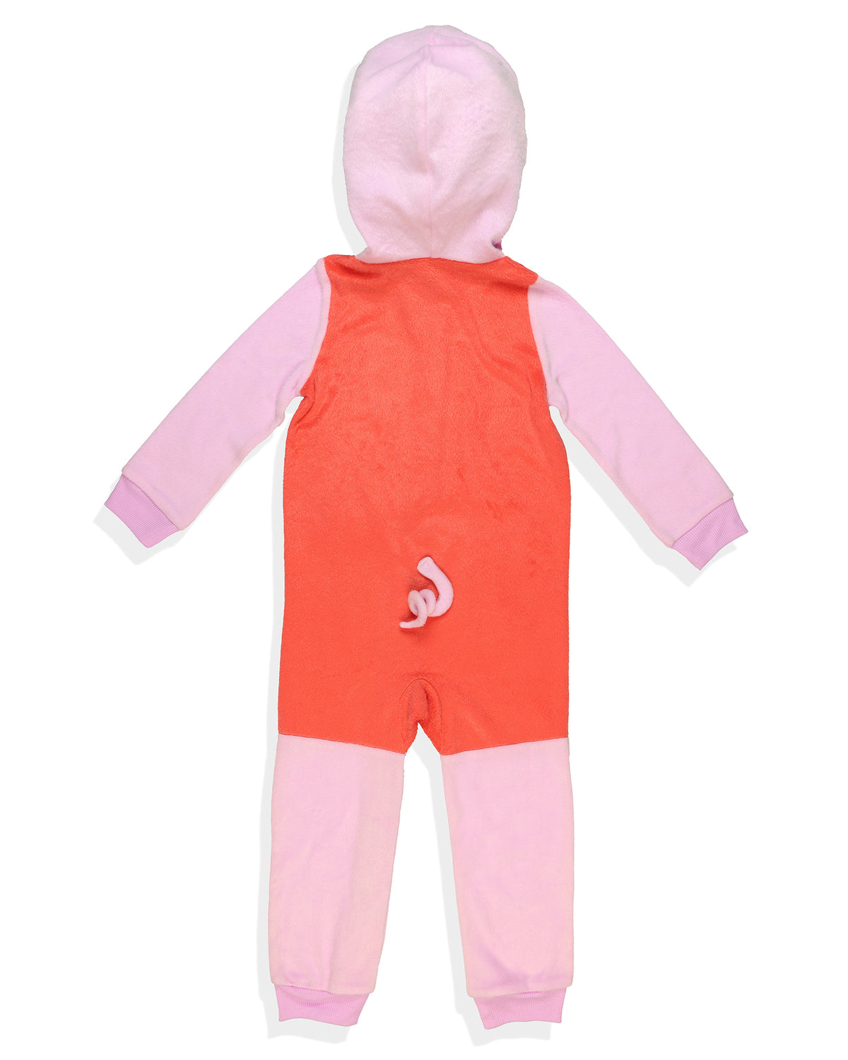 Peppa Pig Union Suit Toddler Girls' Full Zip Hooded Pajamas (4T)
