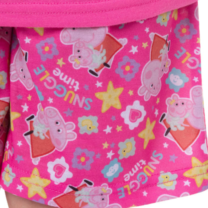 Peppa Pig Pajamas Toddler Girls' Snuggle Time Short PJ Sleep Set (5T)