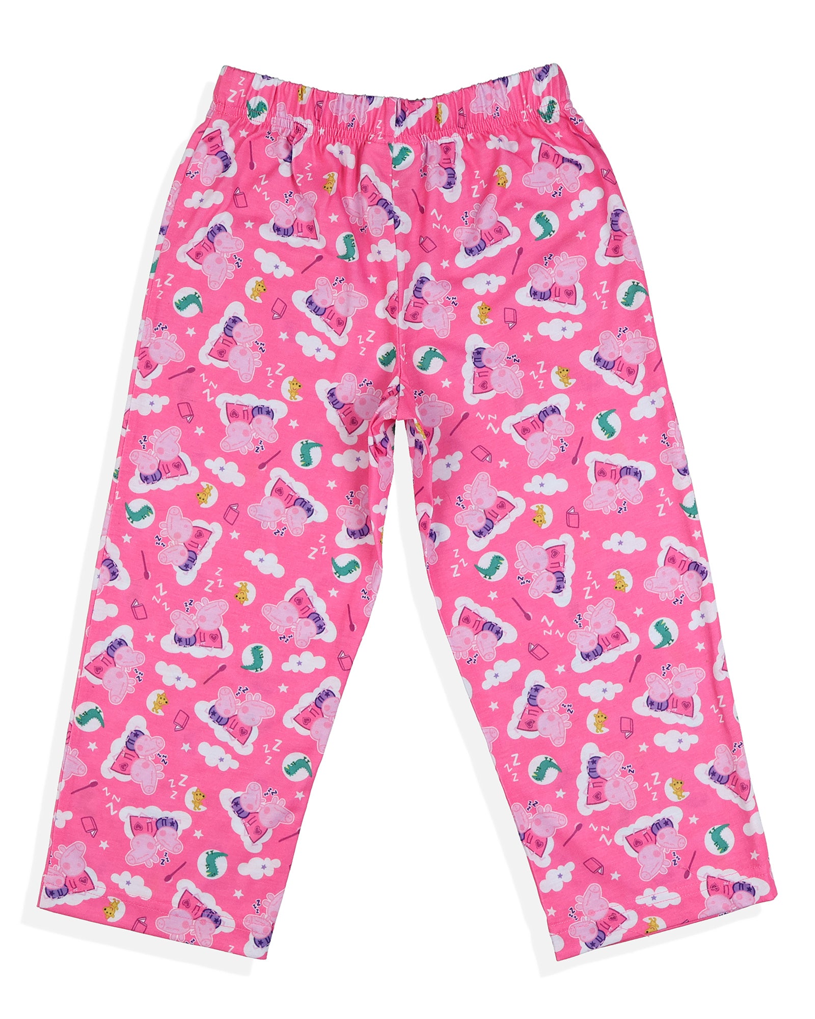 Peppa Pig Pajamas Toddler Girls Good Night Long Sleeve Pant Sleep Set (4T)
