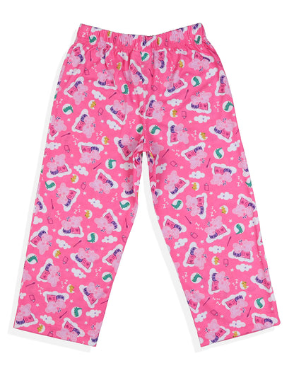 Peppa Pig Pajamas Toddler Girls Good Night Long Sleeve Pant Sleep Set (5T)