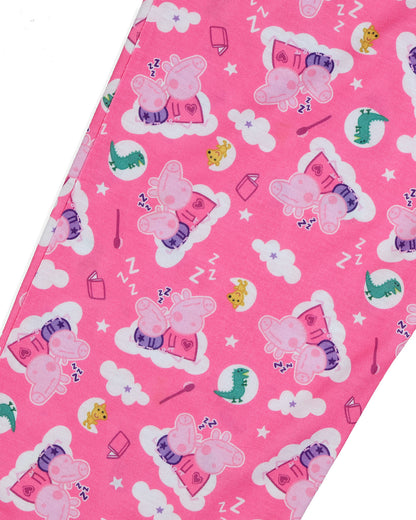 Peppa Pig Pajamas Toddler Girls Good Night Long Sleeve Pant Sleep Set (5T)