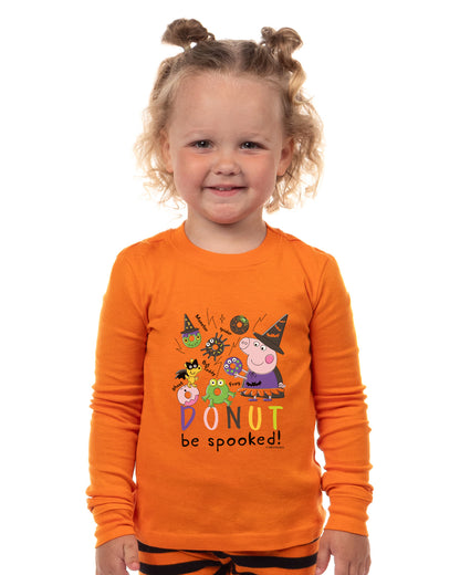 Peppa Pig Toddler Pajamas Halloween Fun Shirt and Pant Tight Fit Set