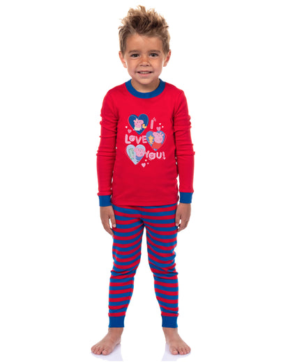 Peppa Pig Toddler Pajamas Love You Shirt and Pant Tight Fit Set