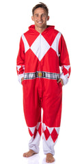 Power Rangers Costume Union Suit One Piece Pajama Outfit For Men And Women
