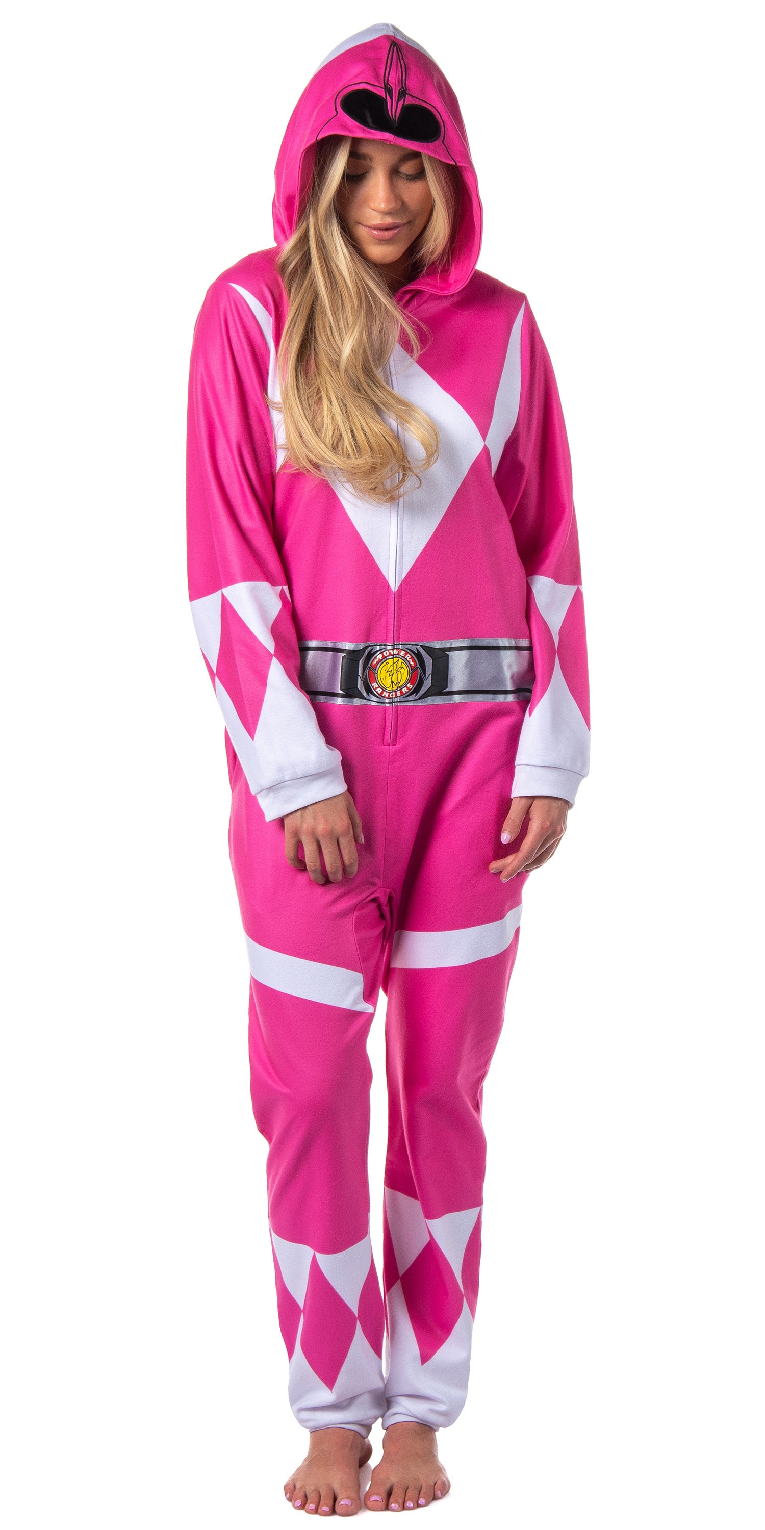 Power Rangers Costume Union Suit One Piece Pajama Outfit For Men And Women