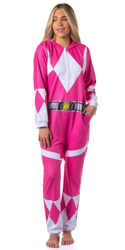 Power Rangers Costume Union Suit One Piece Pajama Outfit For Men And Women