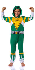 Power Rangers Boy's All Character Colors Union Suit Costume Sleep Pajama