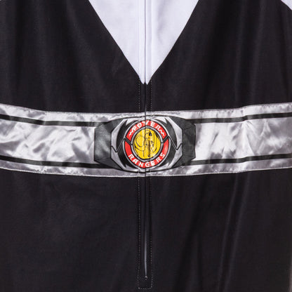 Power Rangers Men's Character Union Suit Costume Pajama (Black, L/XL)