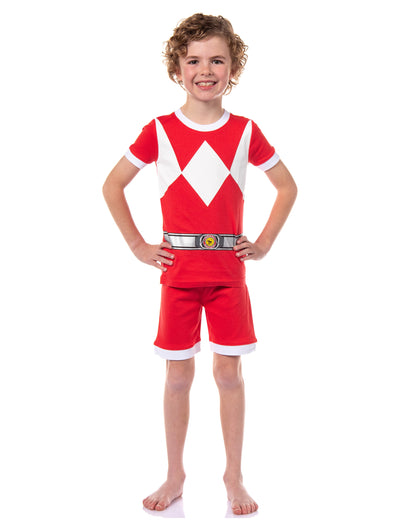 Power Rangers Boys' Character Tight Fit Pajama Short Lounge Set