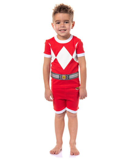 Power Rangers Boys' Character Tight Fit Pajama Short Lounge Set