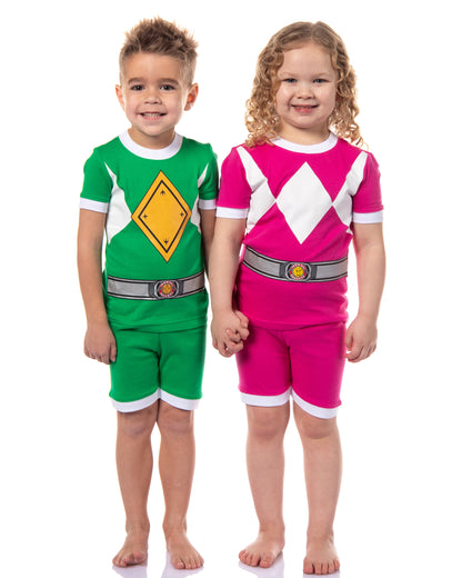 Power Rangers Boys' Character Tight Fit Pajama Short Lounge Set
