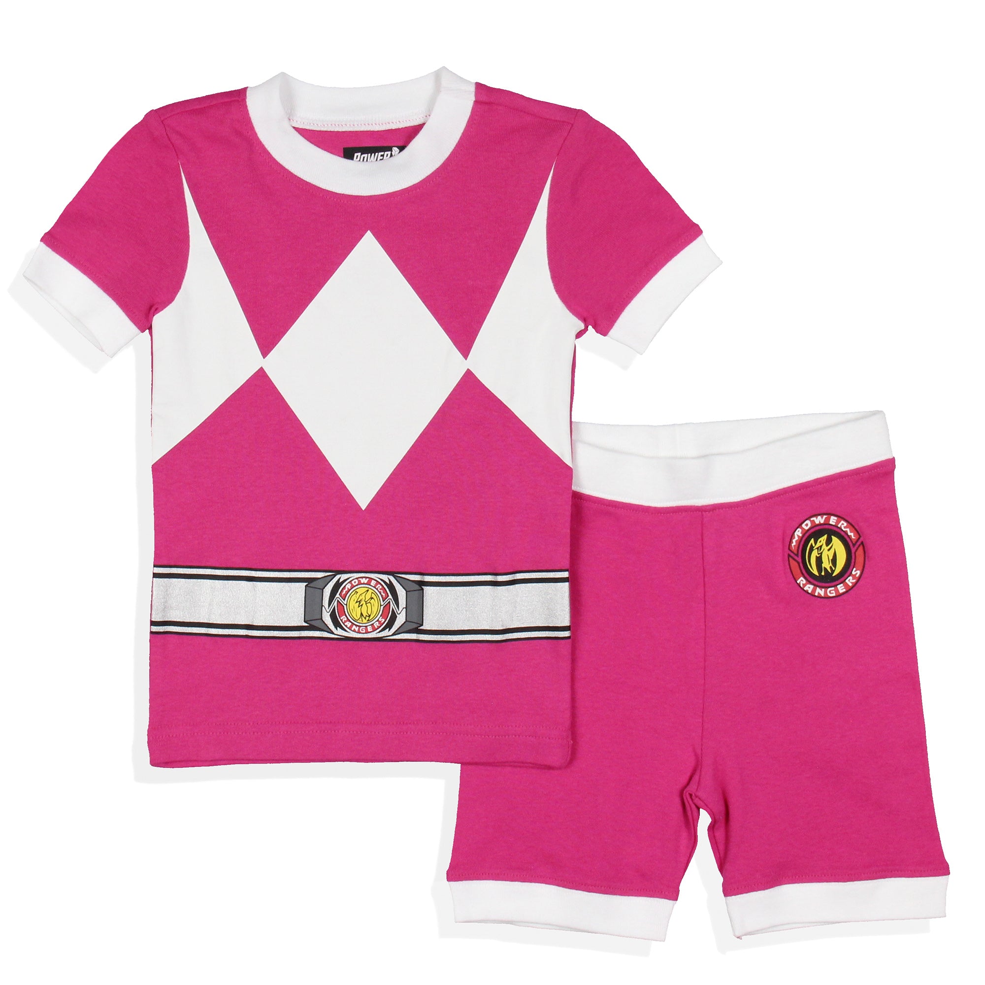 Power Rangers Boys' Character Tight Fit Pajama Short Lounge Set