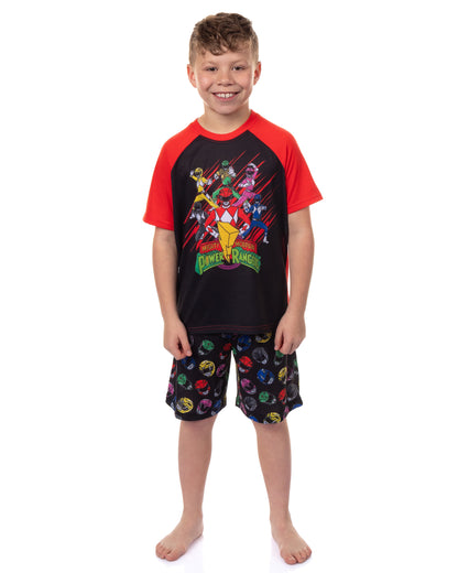 Power Rangers Pajamas Boys' Mighty Morphin Short PJ Sleep Set (14/16)