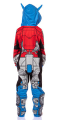 Transformers Boys' Retro Union Suit One Piece Pajama Outfit - Optimus Prime and Bumblebee Styles Available