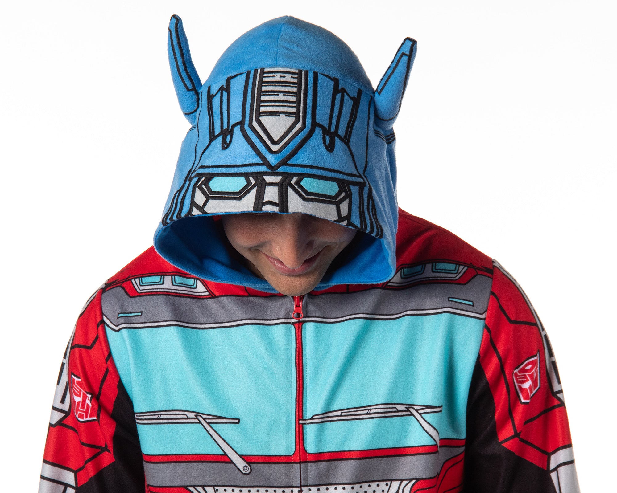Transformers Men's Retro Character Union Suit One Piece Costume Pajama