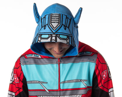 Transformers Men's Retro Character Union Suit One Piece Costume Pajama
