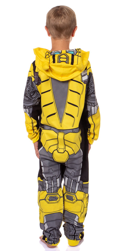 Transformers Boys' Union Suit One Piece Hooded Pajama