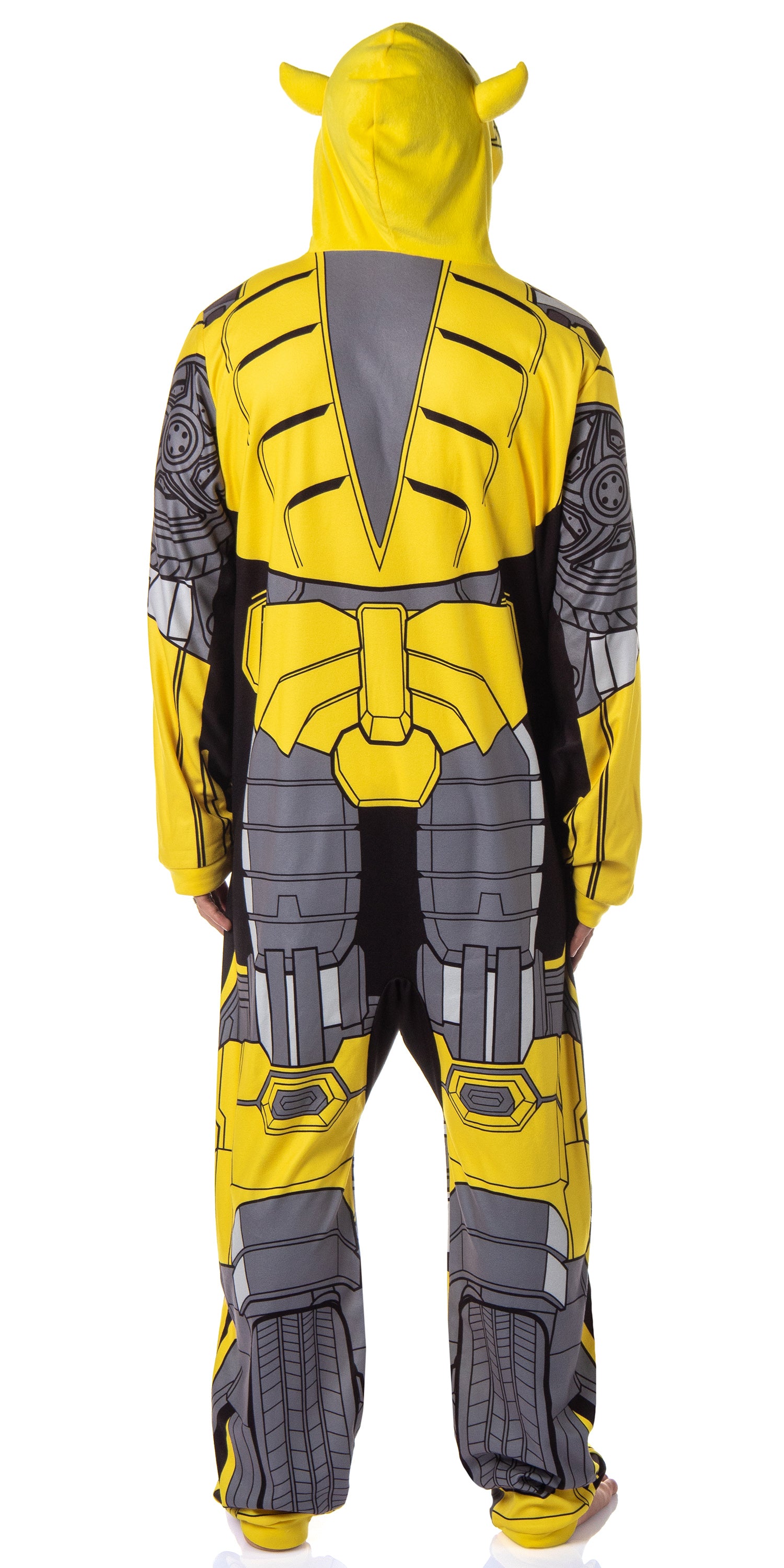 Transformers Men's Retro Character Union Suit One Piece Costume Pajama Outfit Optimus Prime Bumblebee