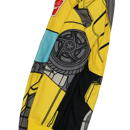 Transformers Union Suit Toddler Boys' Footless Hooded Pajama (Bumblebee, 3T)