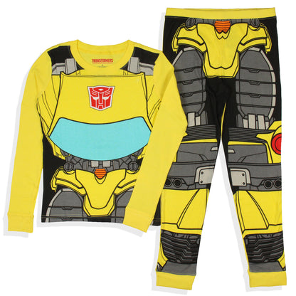 Boy's Sleepwear Classic Cartoon Character Tight Fit Long Sleeve Sleep Pajama Set