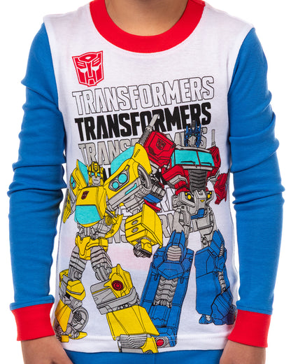 Transformers Todder Boys' Bumble Bee and Optimus Prime 2-Piece Pajama Set