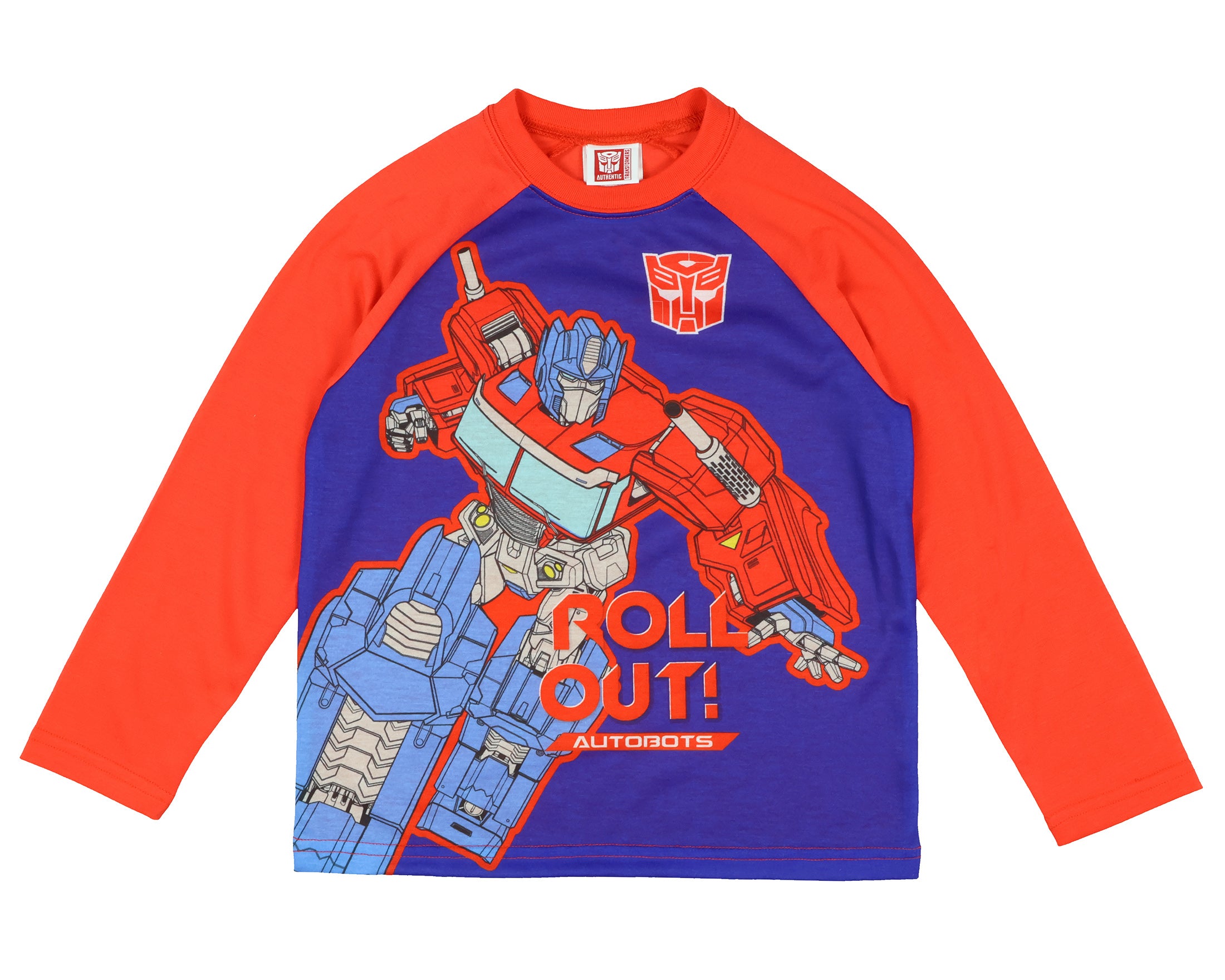 Transformers Boys' Optimus Prime Roll Out Autobots Long Sleeve Pajama Set