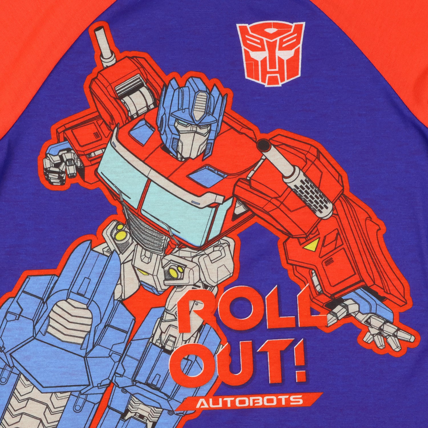 Transformers Boys' Optimus Prime Roll Out Autobots Long Sleeve Pajama Set