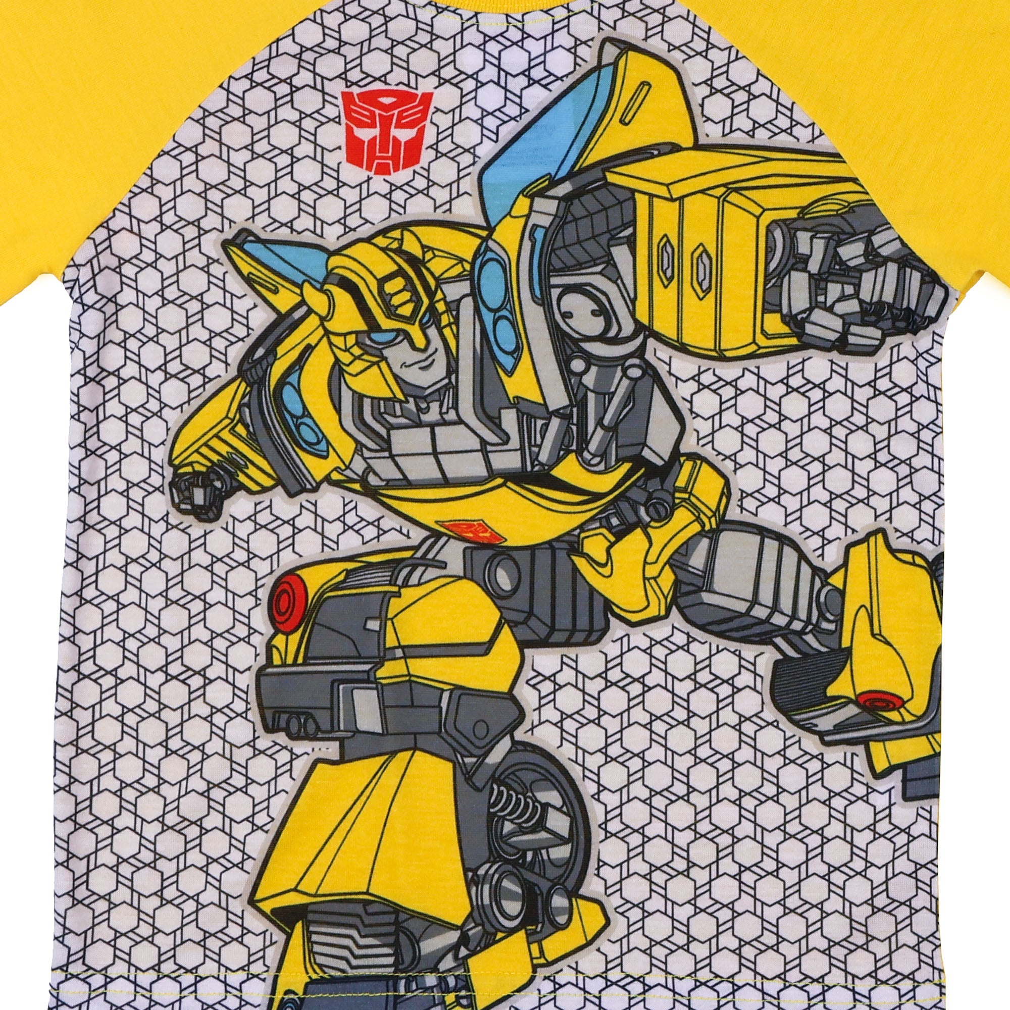 Transformers Pajamas Toddler Boys' Short Sleeve and Pant PJ Set (Bumblebee, 3T)
