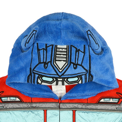 Transformers Robe Kids Optimus Prime Fleece Hooded Bathrobe