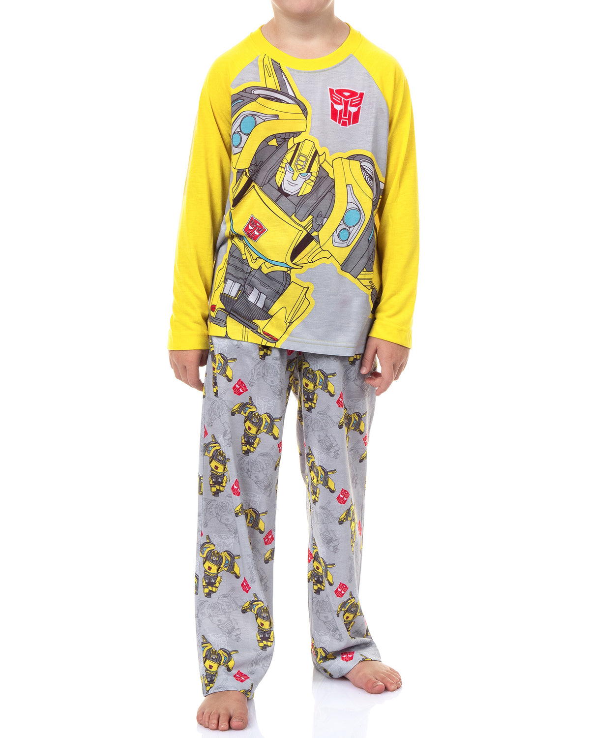 Transformers Pajamas Boy's Bumblebee Raglan PJ Lounge Set