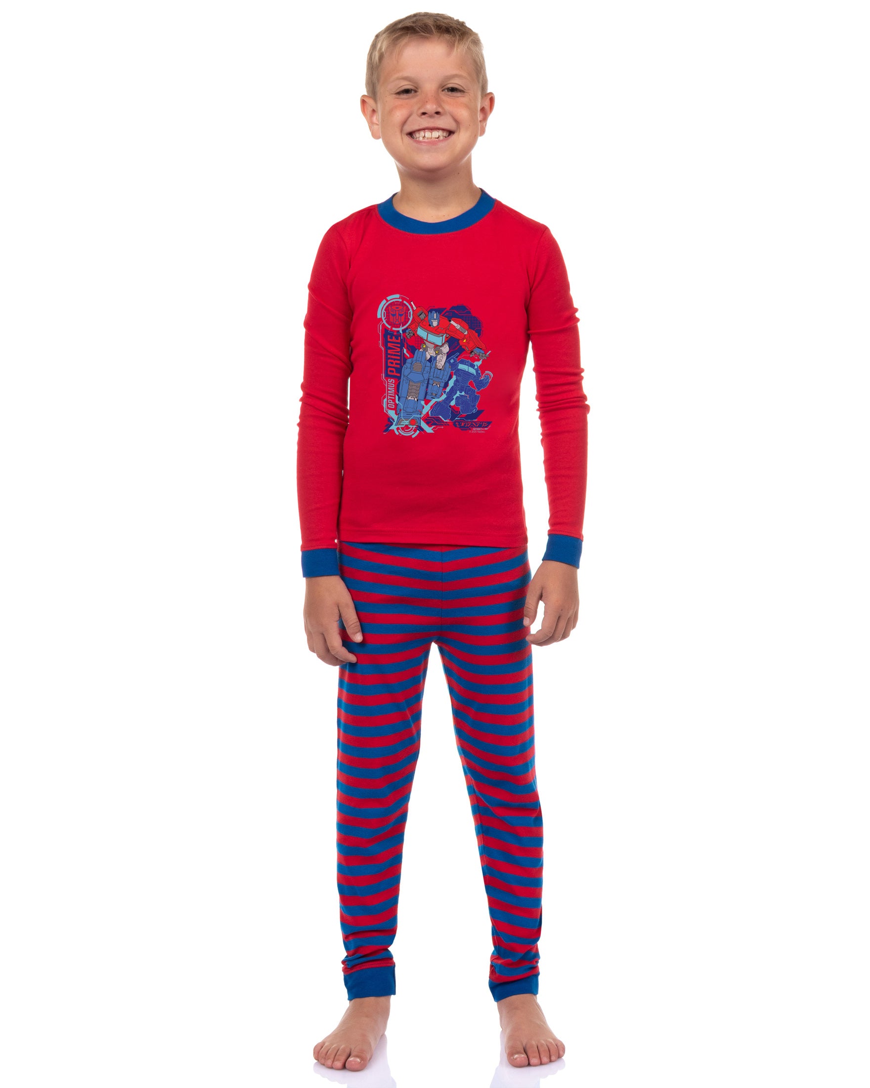 Transformers Boys Optimus Prime Character TV Show Sleep Pajama Set