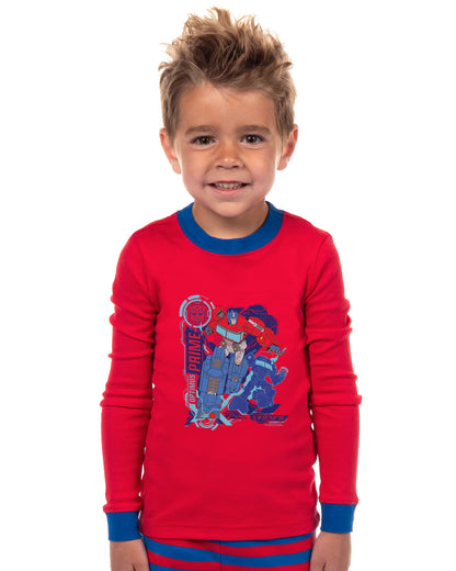 Transformers Boys Optimus Prime Character TV Show Sleep Pajama Set