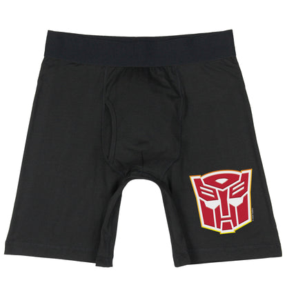 Transformers Men's Autobot Logo Long Leg Boxer Brief Underwear