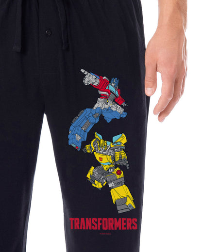 Transformers Men's Optimus Prime Bumblebee Sleep Lounge Pajama Pants For Adults