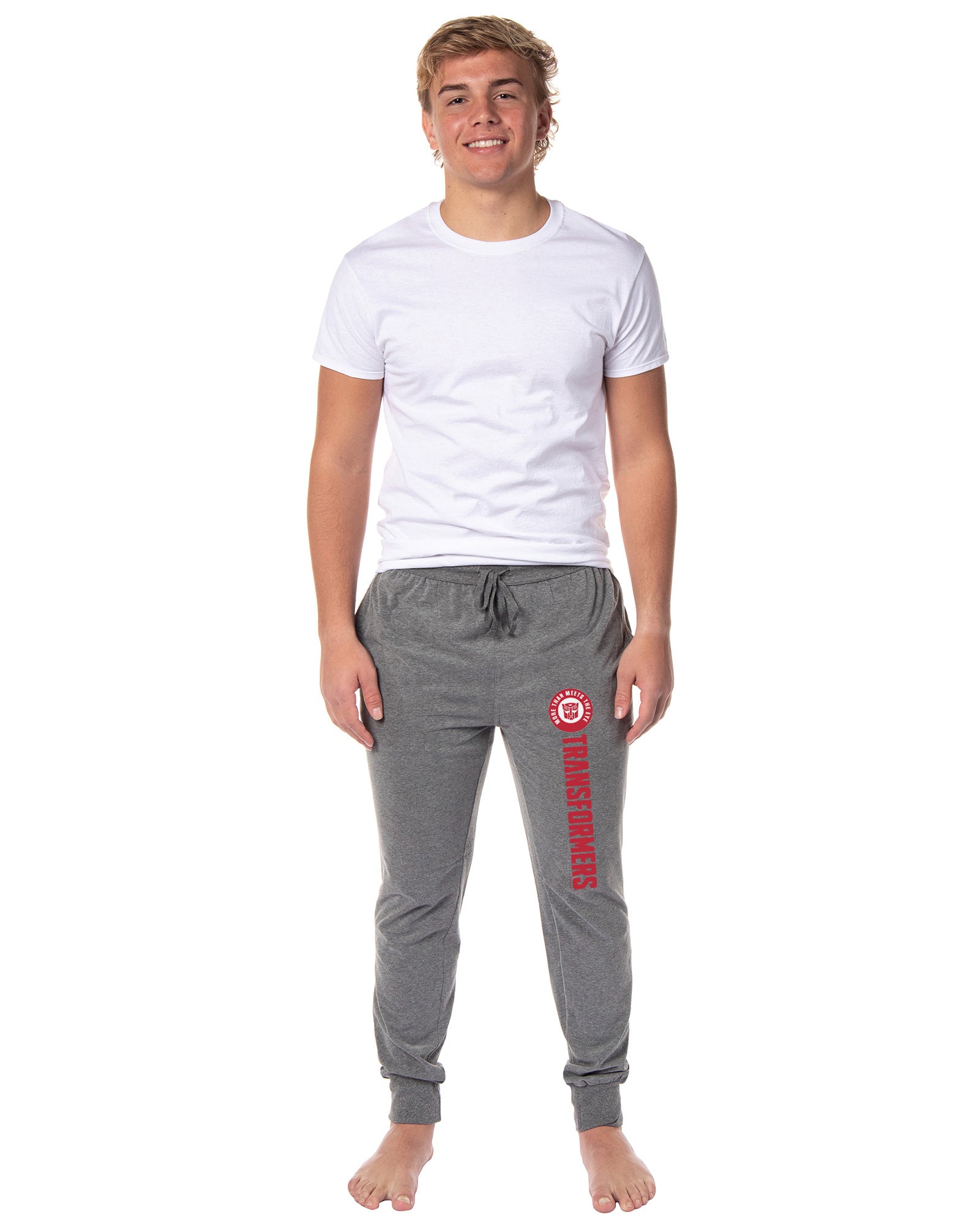 Transformers Men's Autobots Logo Sleep Lounge Jogger Pajama Pants