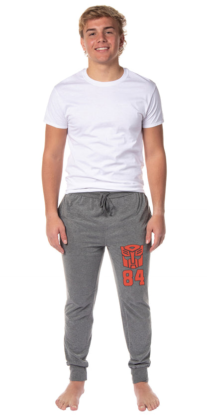 Transformers Jogger Pajama Pants Men's Autobots 84 Logo Loungewear