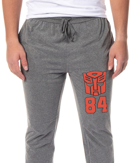 Transformers Jogger Pajama Pants Men's Autobots 84 Logo Loungewear