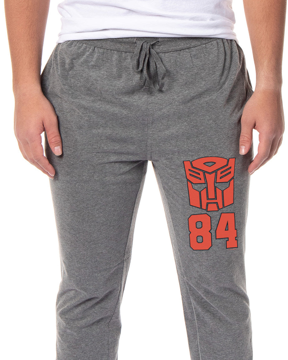 Transformers Jogger Pajama Pants Men's Autobots 84 Logo Loungewear