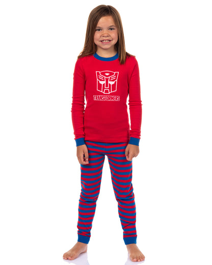 Transformers Pajamas Boy's Autobot Logo Tight Fit 2 Piece Pajama Set