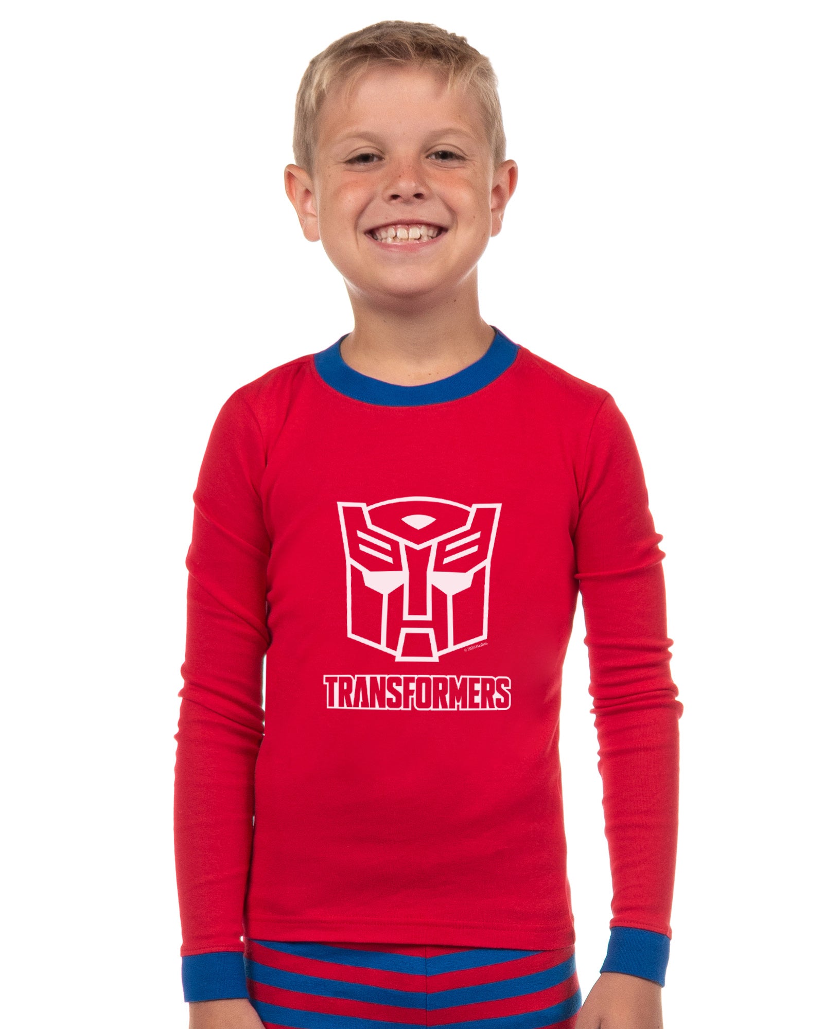 Transformers Pajamas Boy's Autobot Logo Tight Fit 2 Piece Pajama Set