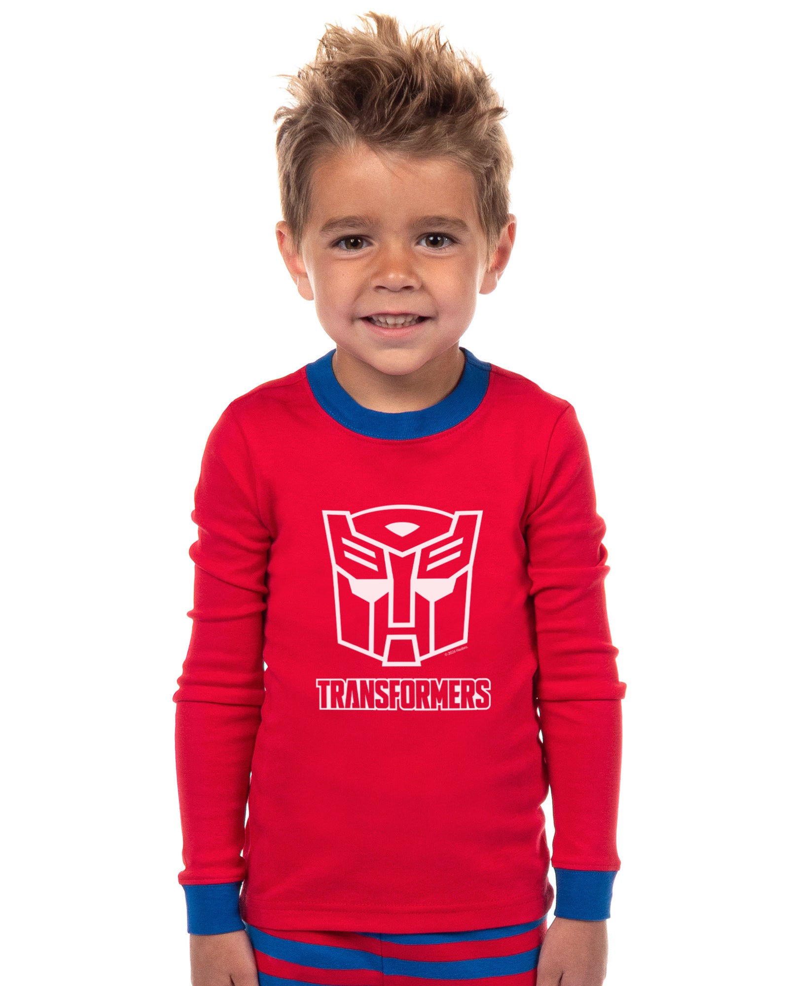Transformers Pajamas Boy's Autobot Logo Tight Fit 2 Piece Pajama Set