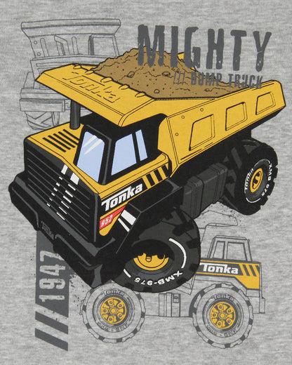 Tonka Toddler Boys' 952 Mighty Dump Truck 2 Piece Long Sleeve Pajama Set