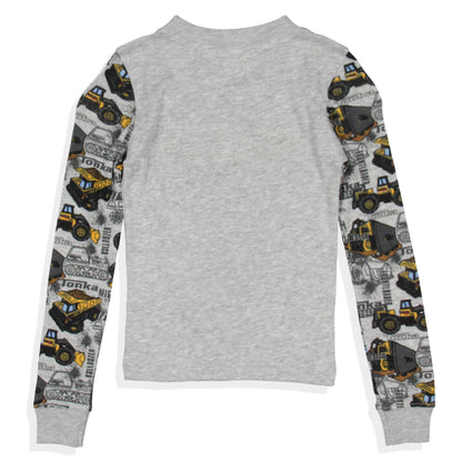 Tonka Toddler Boys' 952 Mighty Dump Truck 2 Piece Long Sleeve Pajama Set