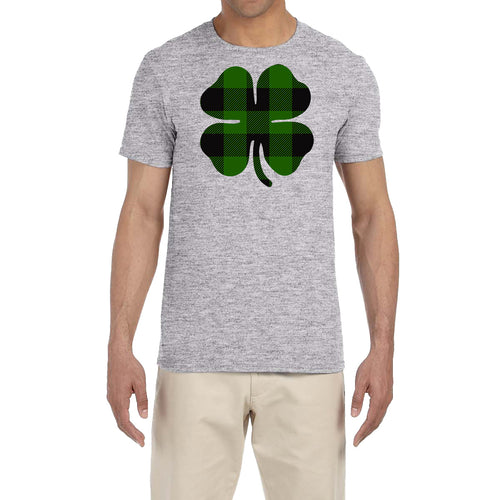 St. Patrick's Day Men's Shirt Plaid Shamrock Saint Paddy's Fun Irish T-Shirt Tee (2X-Large)