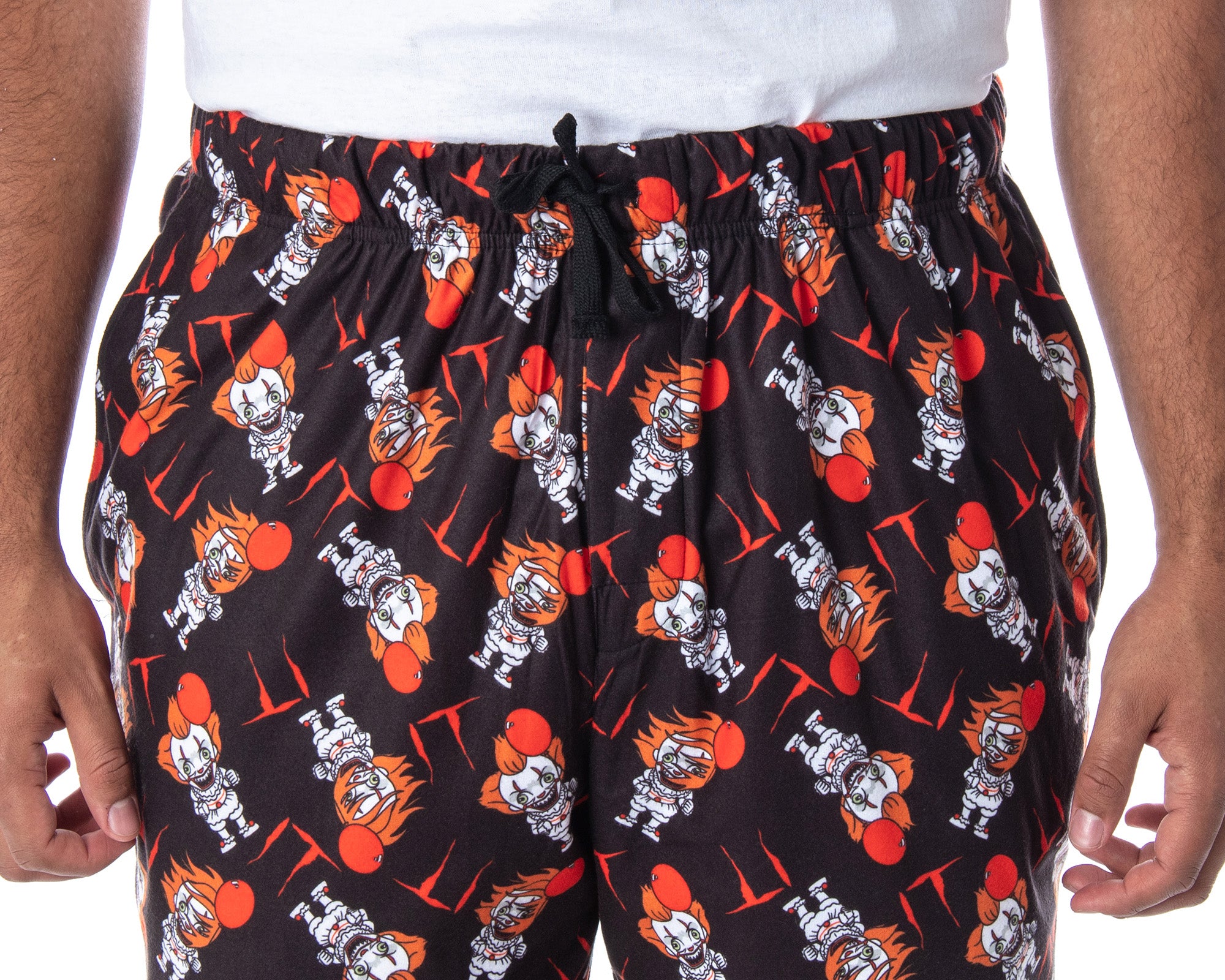 IT The Movie Men's Pennywise The Clown Character AOP Lounge Pajama Pants