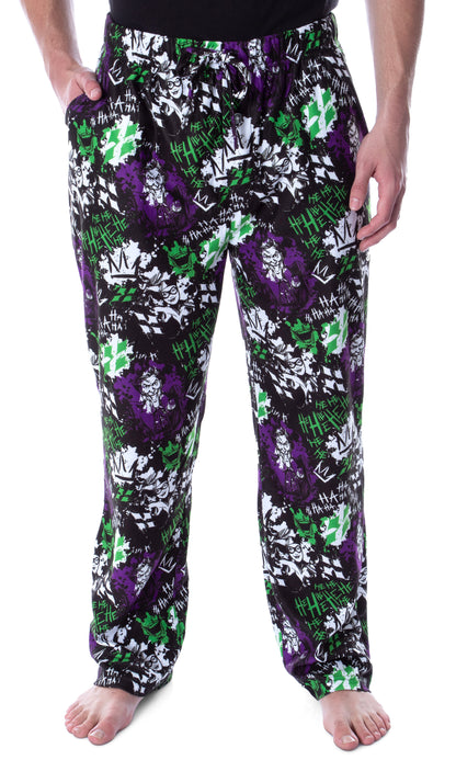 DC Comics Men's Classic The Joker And Harley Quinn Lounge Pajama Pants (S)
