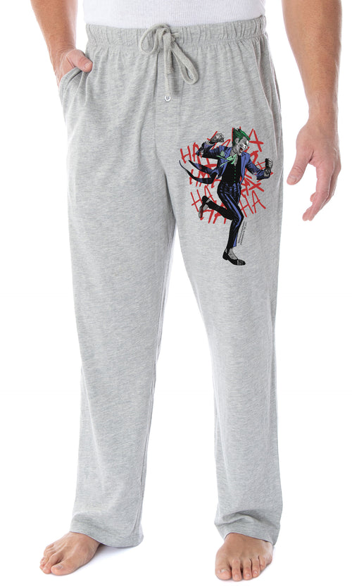 DC Comics Men's The Joker HA! HA! HA! Broken Mind Adult Sleepwear Lounge Pajama Pants (Large)