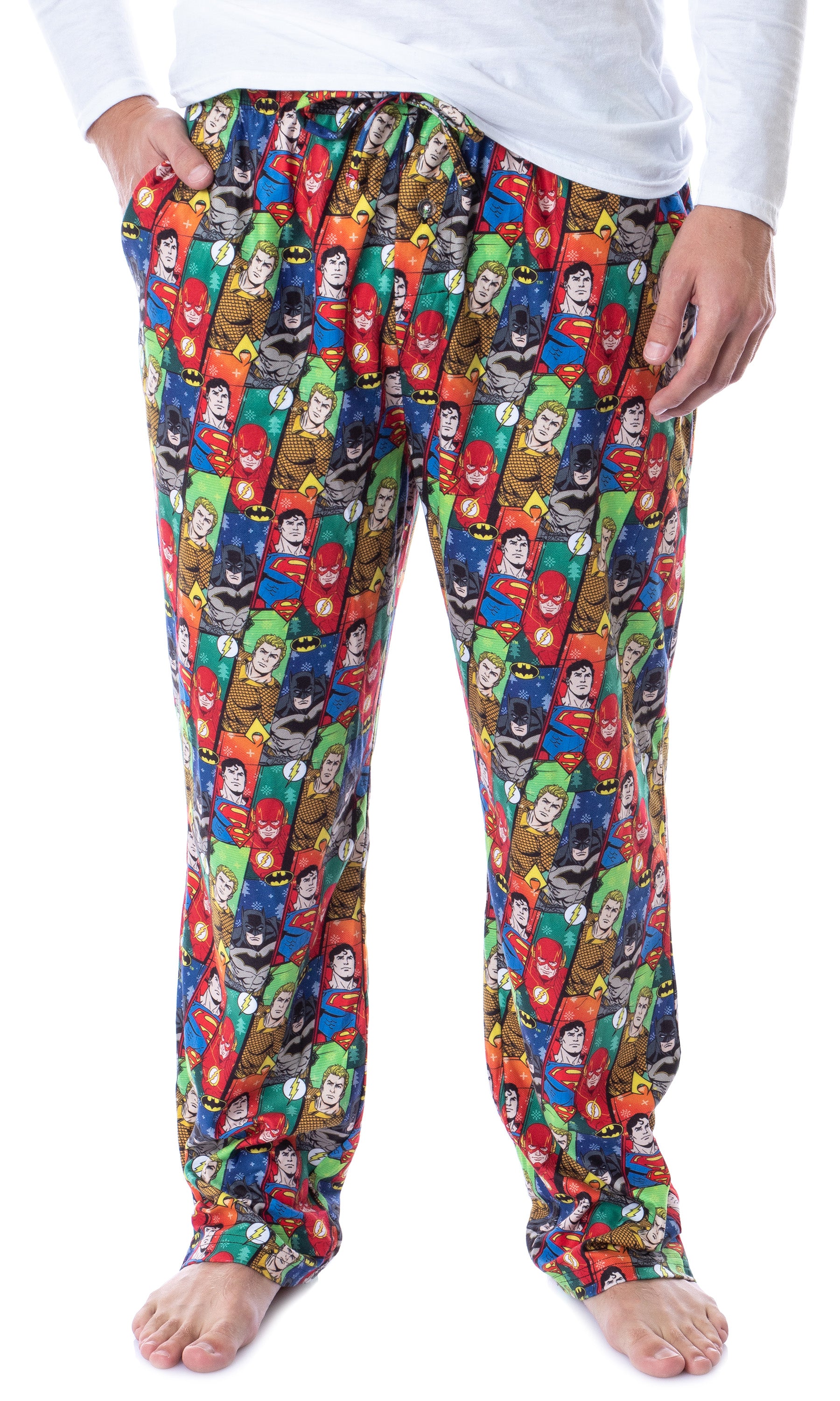 DC Comics Mens' Justice League Holiday Superhero Christmas Pajama Pant –  PJammy