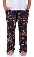 DC Comics Justice League Men's Superhero Superman Wonder Woman Batman Paneled Sleep Pajama Pants